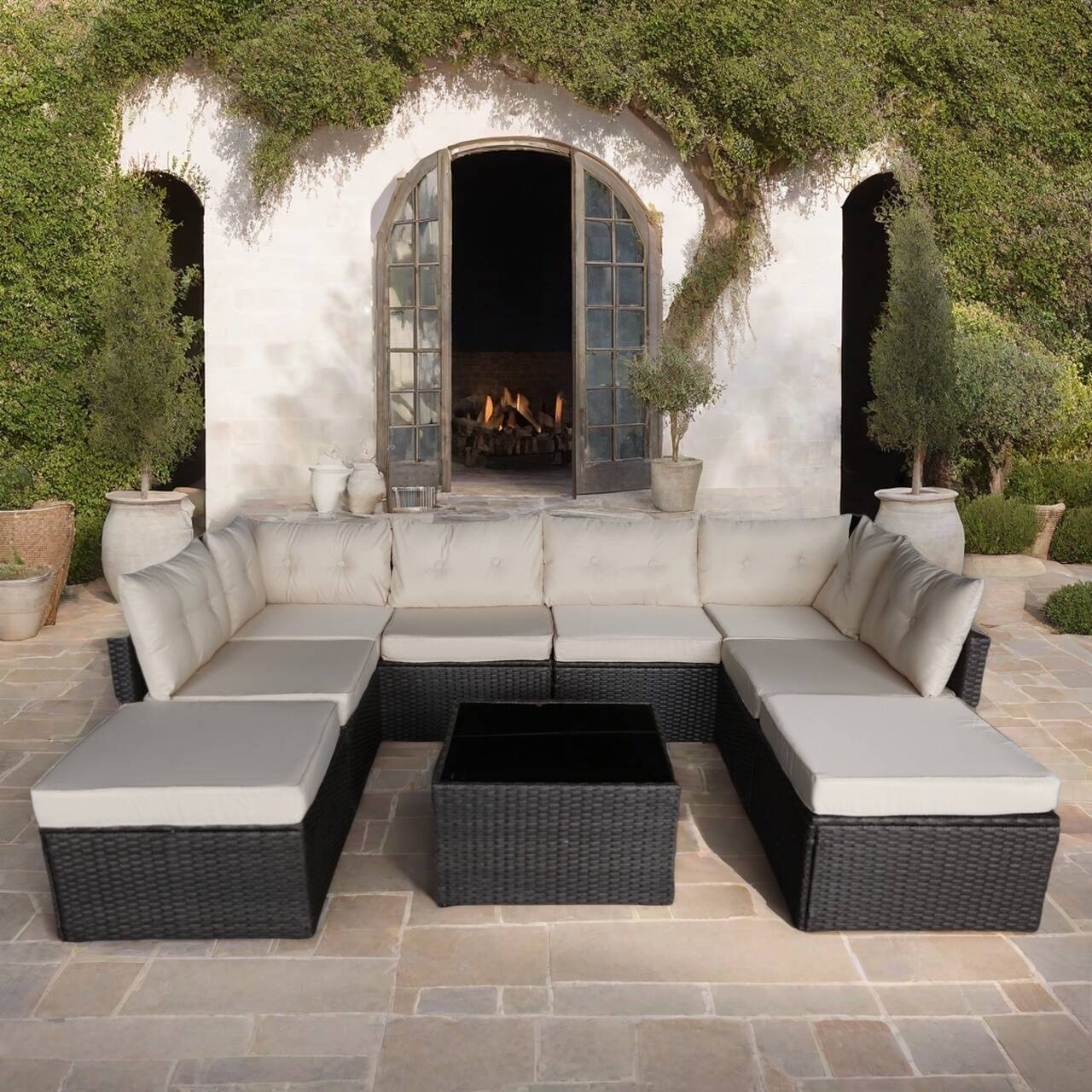 PALMA –Salon De Jardin 7 Pièces - 8 personnes