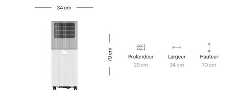 Climatiseur mobile 12 000 BTU GRUNDIG